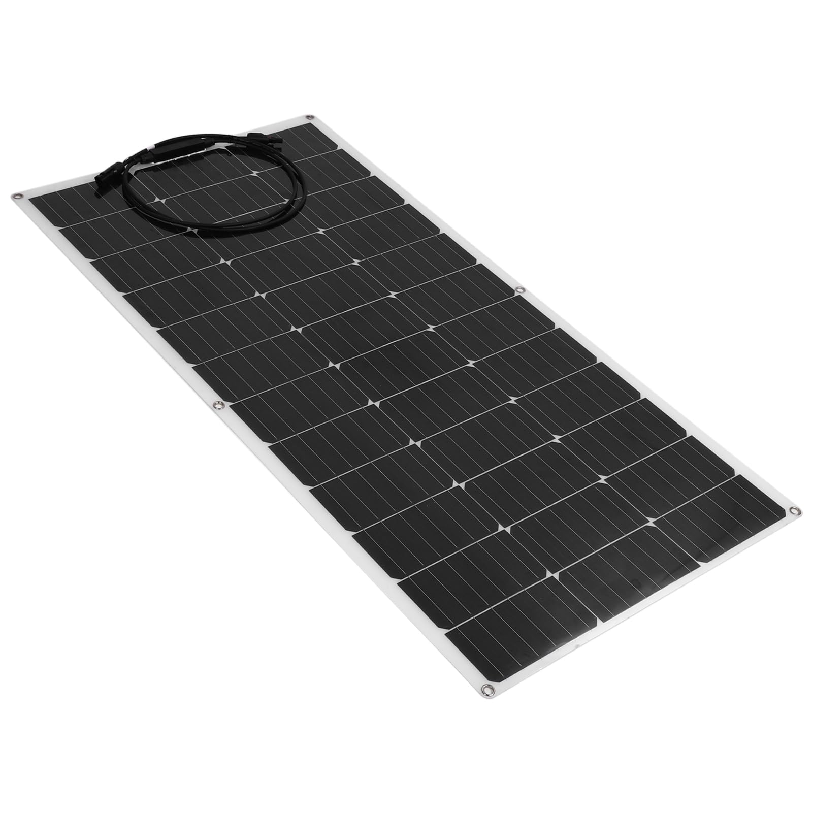 CHICIRIS Panel Solar Flexible de 100 W Monocristalino Módulo Solar Flexible de 18 V Ultra Delgado ETFE 30 por Ciento Diseño Liviano para RV Caravana Camping Barco Cobertizo Batería de 12 V