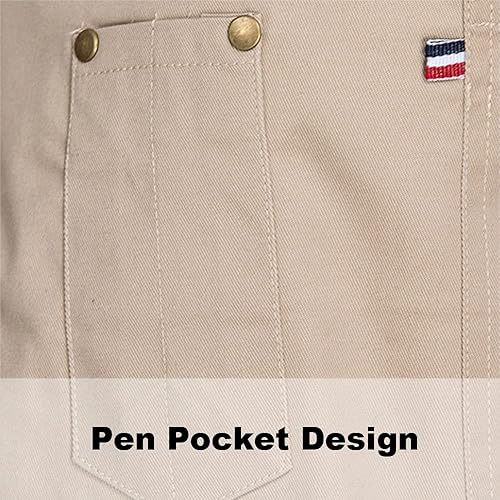 Miniatura 5 de TOPTIE Delantal de cintura de mezclilla unisex para camarerocamarero