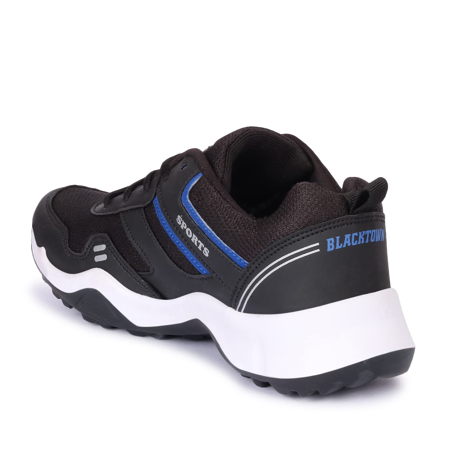 BLACKTOWN Men's Black R Blue Mesh Lace-Ups Walking/Outdoor Sneakers Casual Shoes/Sport Shoes for Men/Running Shoes 2