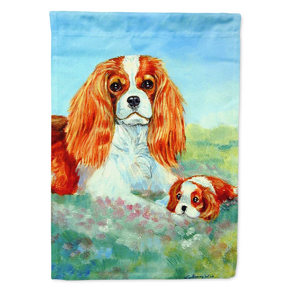 Caroline's Treasures 7019CHF Bandiera Cavalier Spaniel Momma's Love su tela, misura grande, multicolore