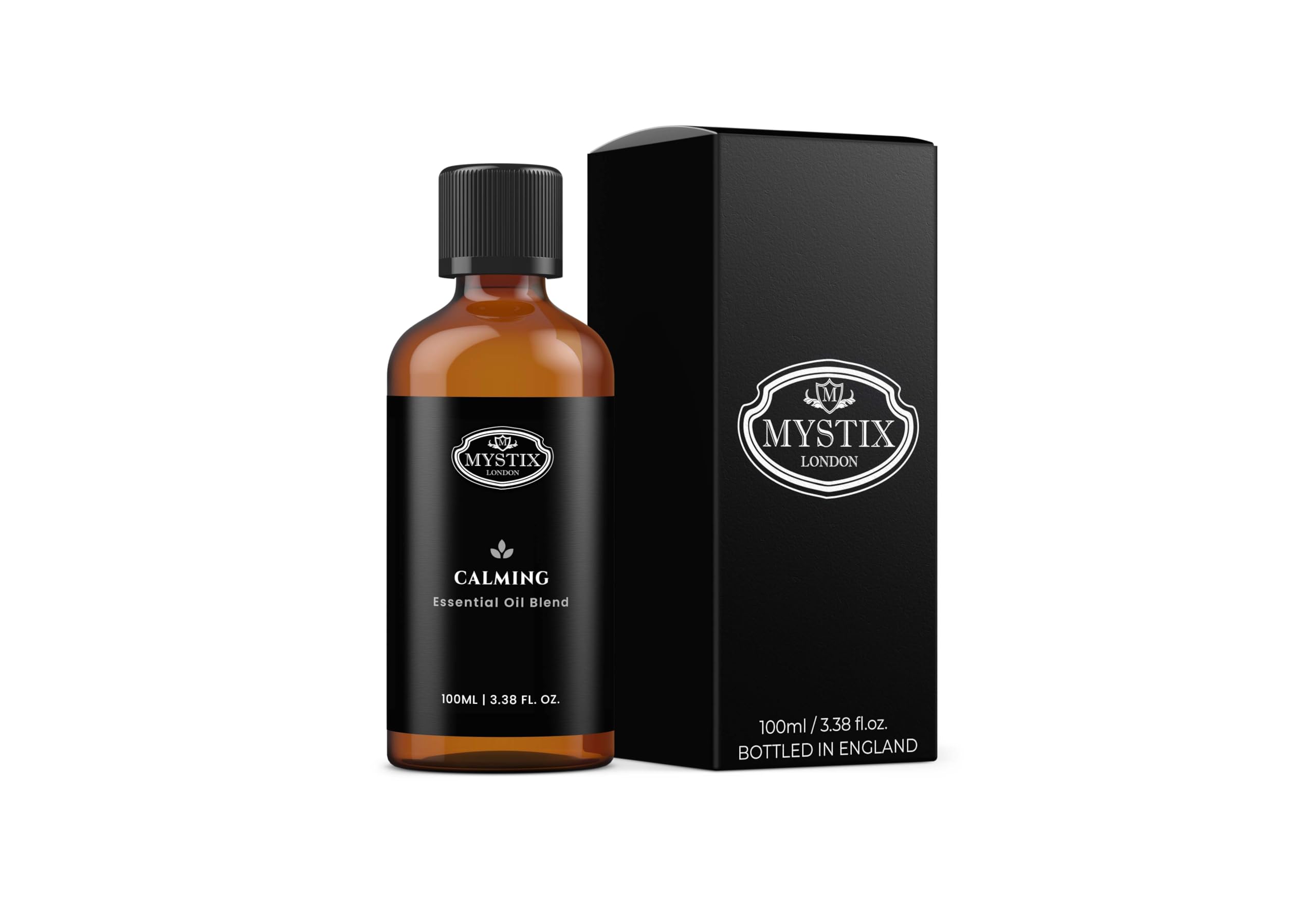 Mystix London | Calming Essential Oil Blend 100ml | Soothing Aromatherapy Oil | Relaxing Floral Aroma for Diffuser & Home Use