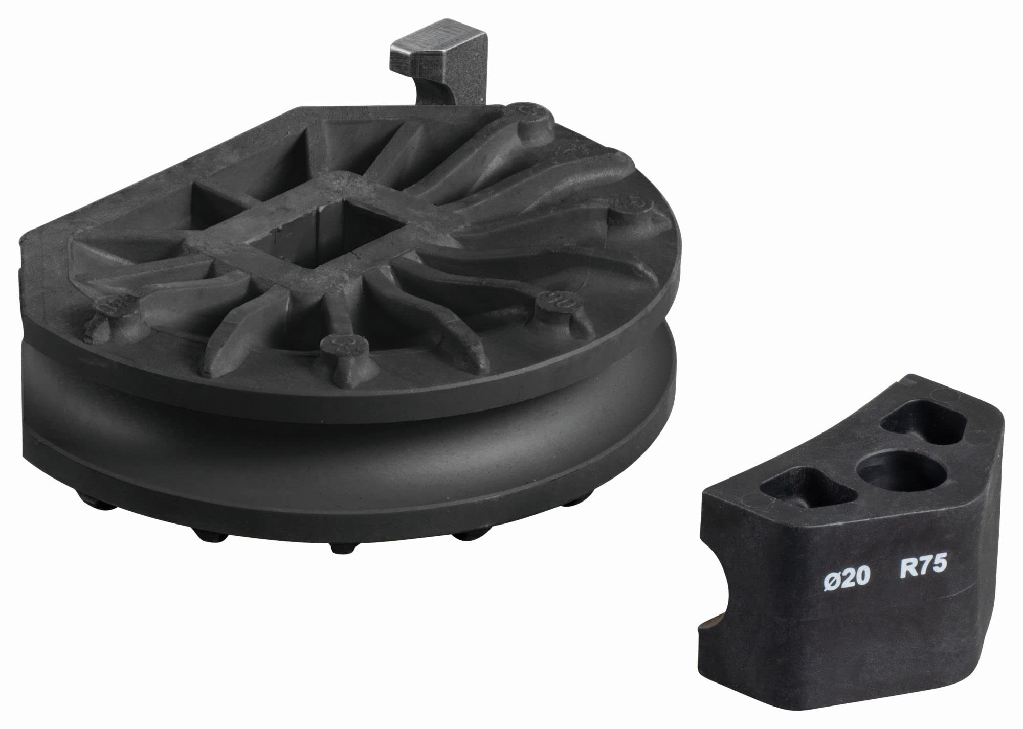 Roller's Arco Accessories - Bending Segment and Sliding Piece for Material-Appropriate Bending without Cracking and Folding in Pipe Processing (Diameter 20 R75 mm)