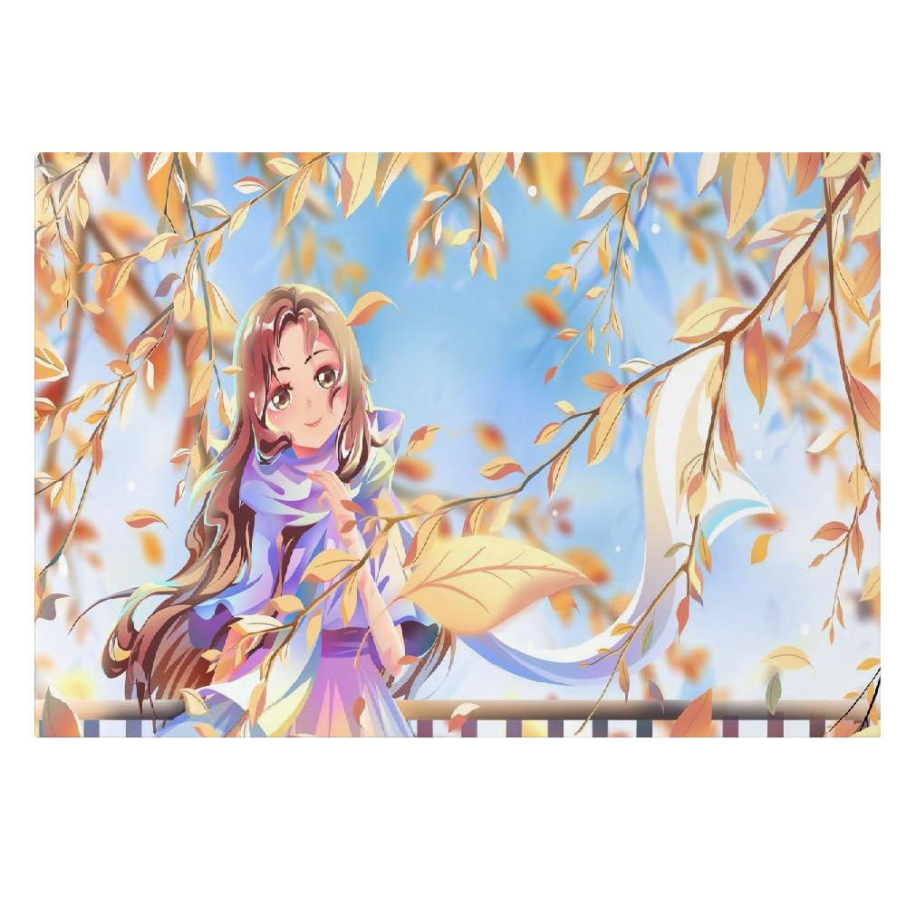 Lienzo decorativo para pared de alta definición con ilustración de póster de anime de niña 8