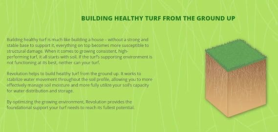 Aquatrols Revolution | World's Leading Soil Surfactant (2.5 Gallons) | Turf Management, Soil Treatment, Water Management