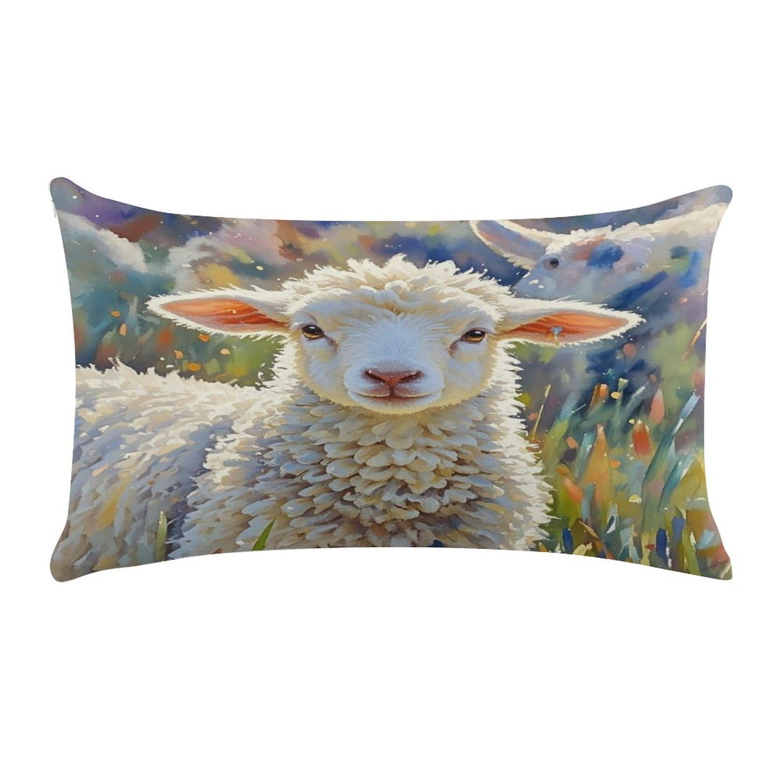 Funda de almohada rectangular de felpa suave de 12 x 20 pulgadas