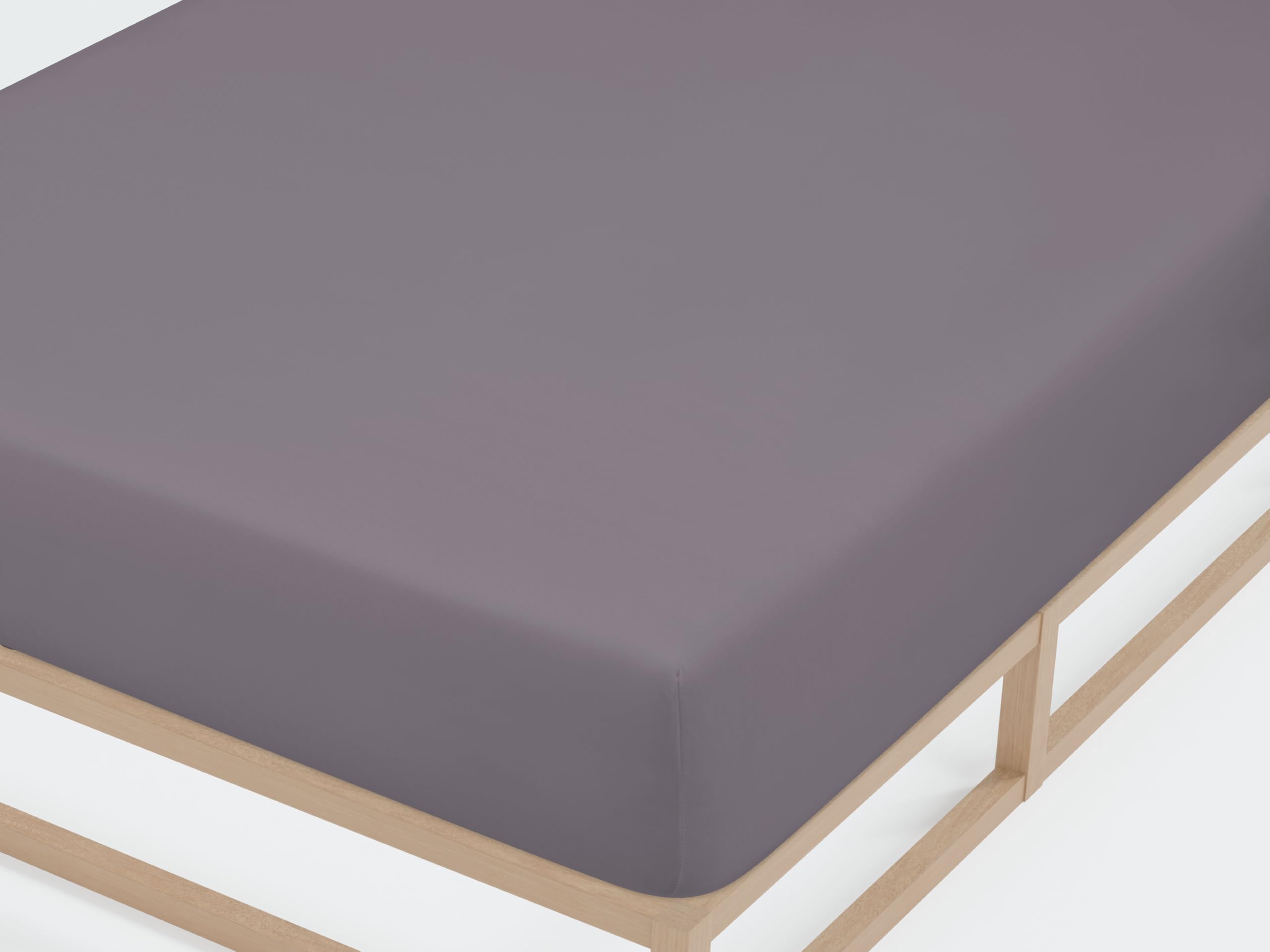 biberna Deluxe Jersey-Elastic-Spannbetttuch 180x200 cm - 200x220 cm grau | 97% Baumwolle, 3% Elastan | Spannbettlaken für Wasserbetten & hohe Matratzen| Rundumgummizug | Oeko-TEX | Modell 0077866