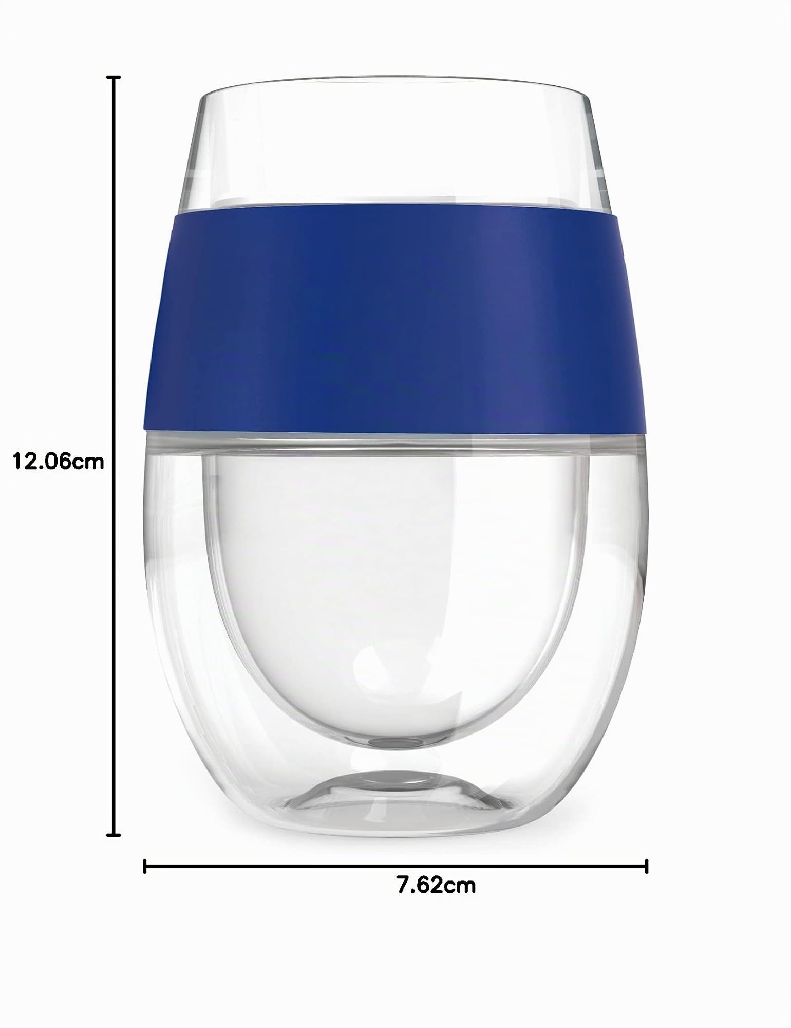 Host Freeze [5168] Bicchiere Refrigerante di Plastica Freeze per Vino Rosso e Bianco, Con Isolamento e Gel Refrigerante 250ml Colori Assortiti Set di 4 Unità
