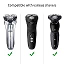 VINISO Hard Shaver Case Compatible for Philips Rotary and Braun Foil Shavers, Travel-Friendly PU Carrying Box (Only an Empty Box) gallery image
