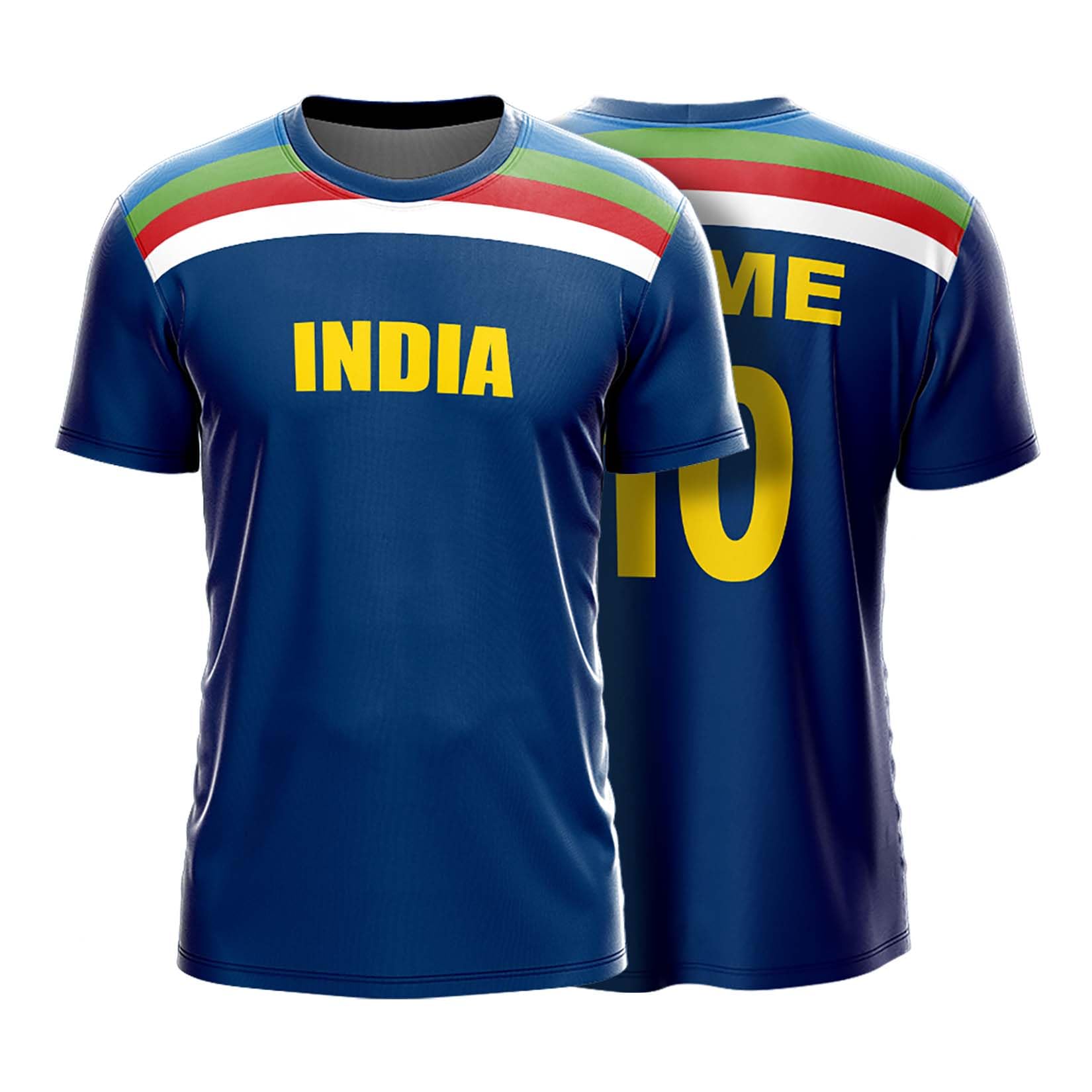 YOURJERSEY Indian Cricket Jersey 1992 – Personalized with Custom Name & Number | Sizes for Kids, Men & Women Blue-image-47
