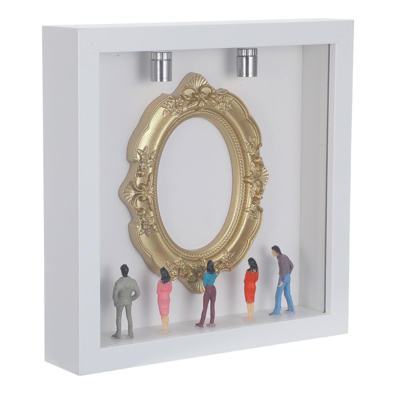Boîte à Silhouette Musée cadre en bois blanc idéal pour cadeau souvenir