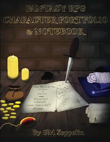 GM Zeppelin's Fantasy RPG Character Portfolio &amp; Notebook: A Fantasy RPG Character Sheet Supplement