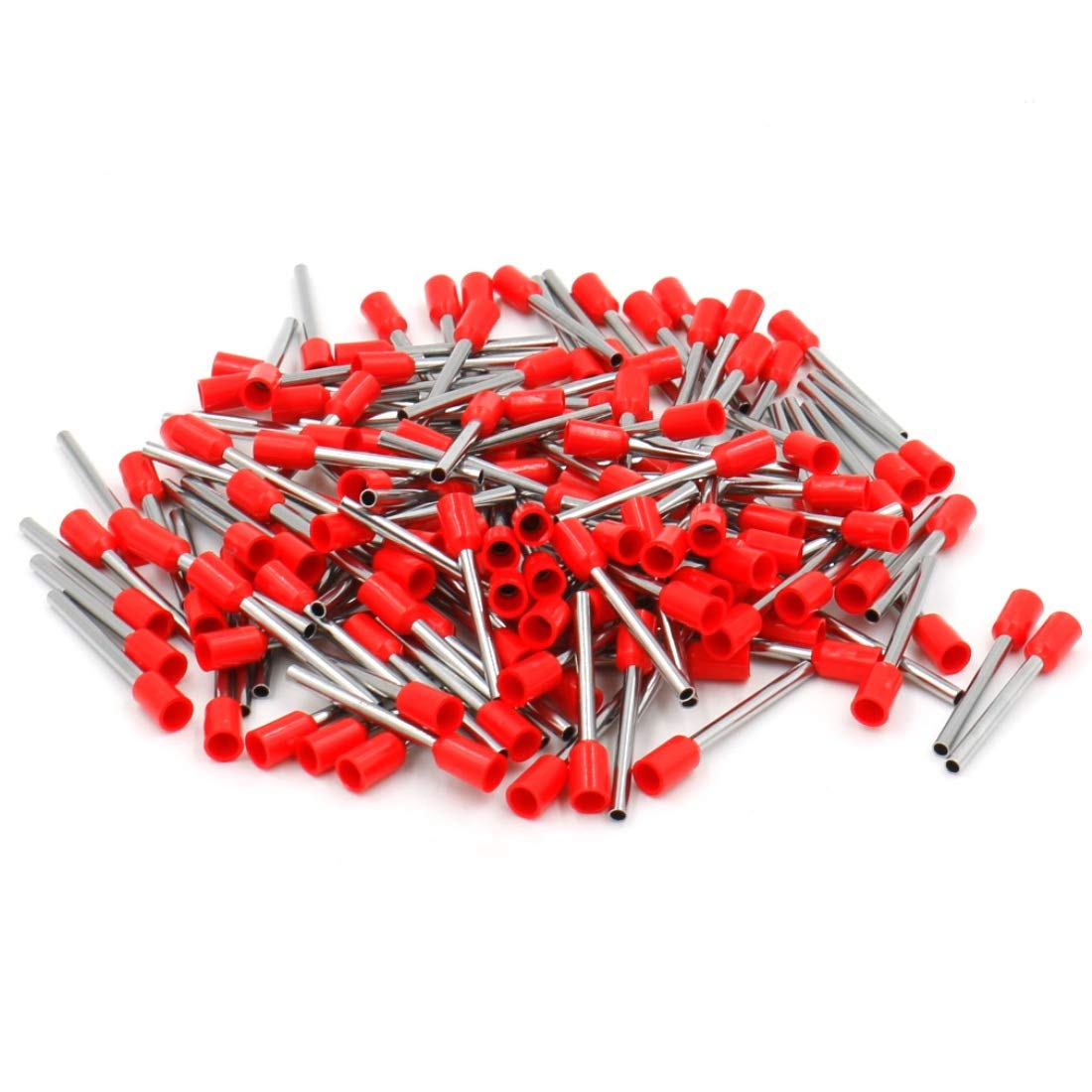 Heschen Cord End Terminal E1518 AWG 16/1.5 mm², Wire Copper Crimp Connector, Vinyl Insulated, Red, Pack of 1000 - Image 4