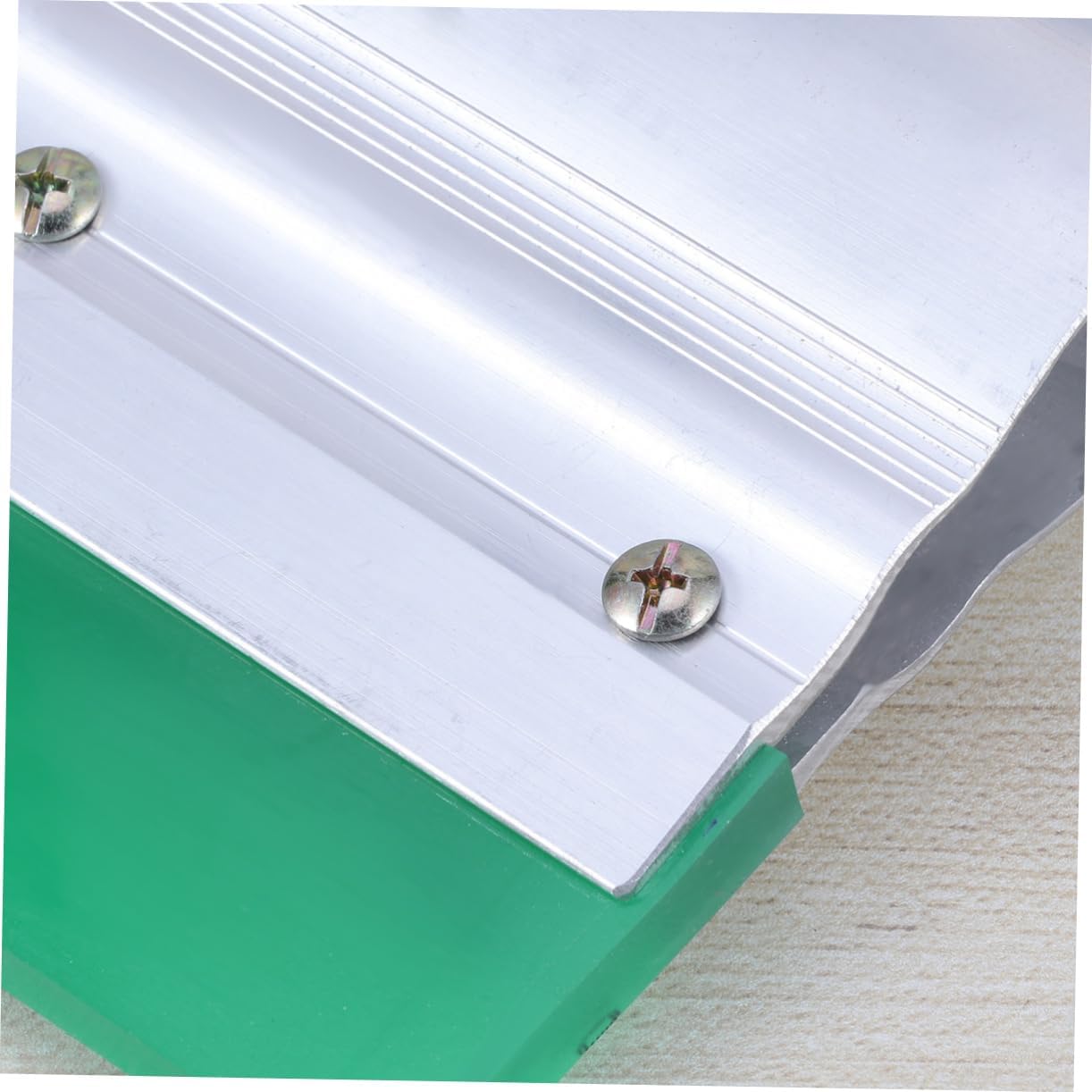 2pcs DIY Printing Squeegee 10cm Rubber Scraper Board with Metal Handle Comfortable Grip for Graphic Textile Printing Random Color