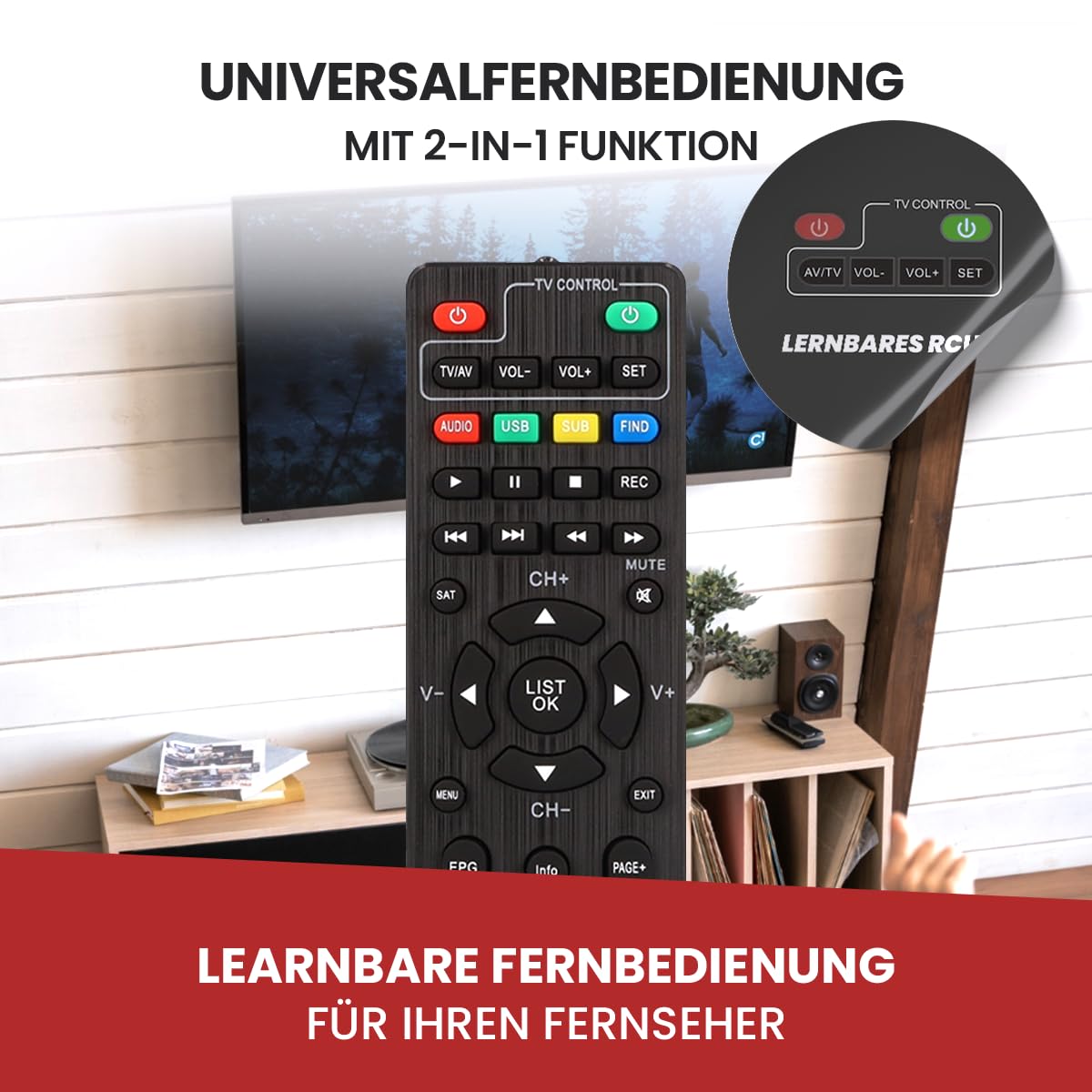 Zehnder HX 2600 Mini Digital Sat Receiver HD fähig mit Aufnahmefunktion HDMI lernbare Fernbedienung