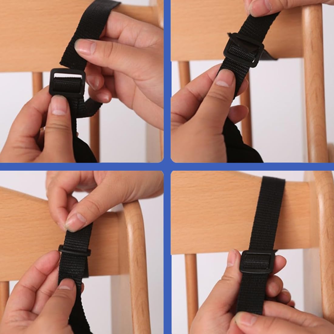 Cinture Universali per Seggiolone Pappa, Cinghie per Seggiolone a 5 Punti, Regolabile Cintura di Sicurezza per Bambini per Seggiolino Cinghie Passeggini