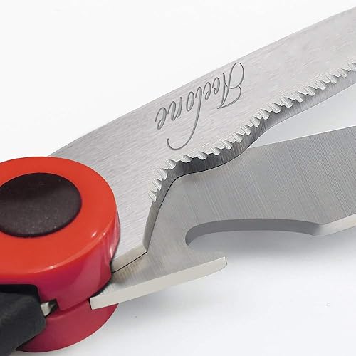 Miniatura 4 de Acelone - Tijeras de cocina de alta calidad, ultra afiladas, de acero inoxidable, multifunción, para pollo, aves de corral, pescado, carne,