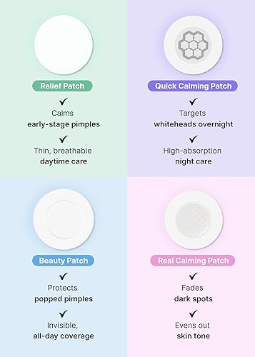 Miniatura 5 de EasyDerm - Juego variado de parches para el acné de 4 tipos y herramienta 2 en 1 para reventar espinillas