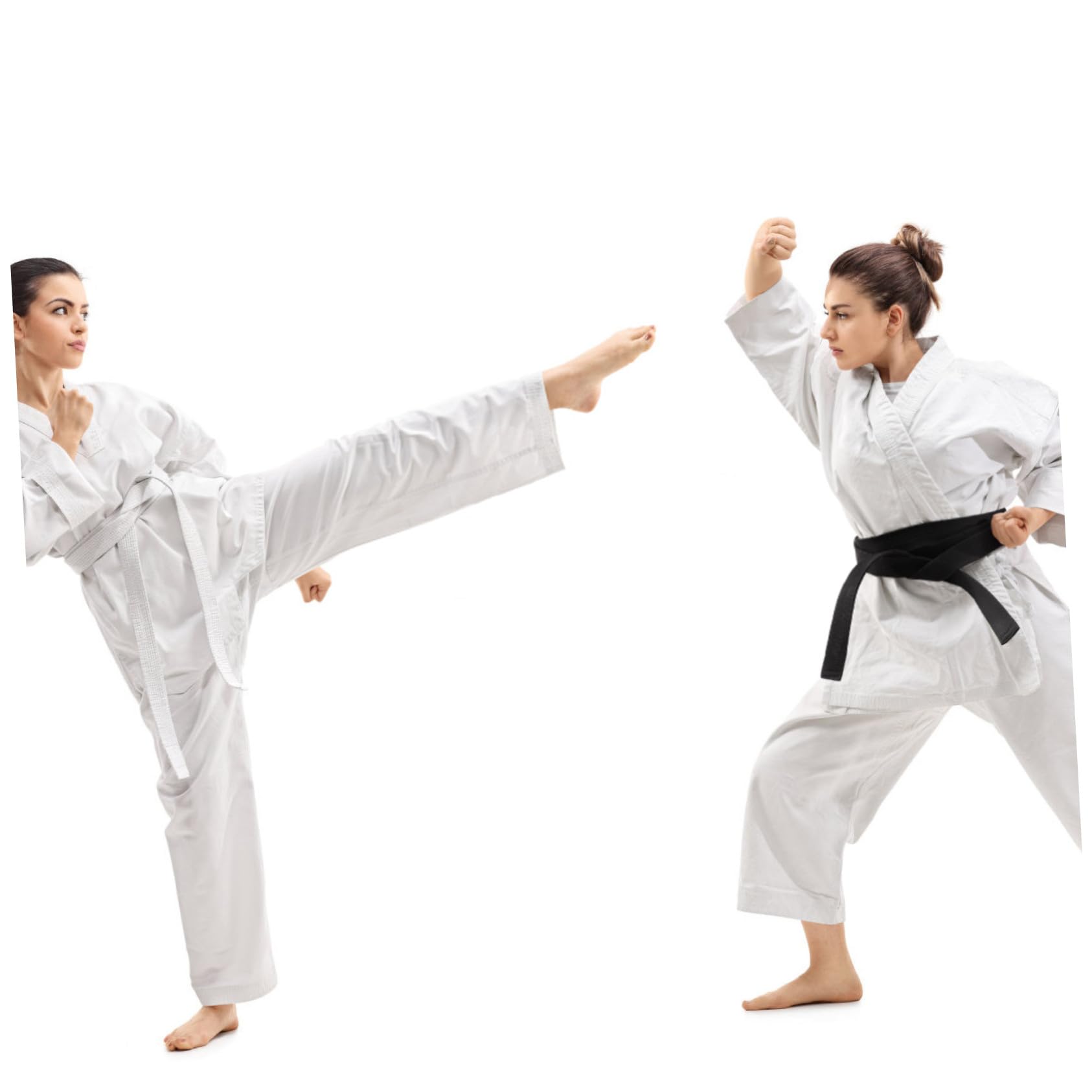 Tenue de Karaté pour Adulte en Polyester Blanc Ceintures Élastiques Pratiques, pour L'entraînement Compétition, 1 Set de Vêtements de Sport Confortables