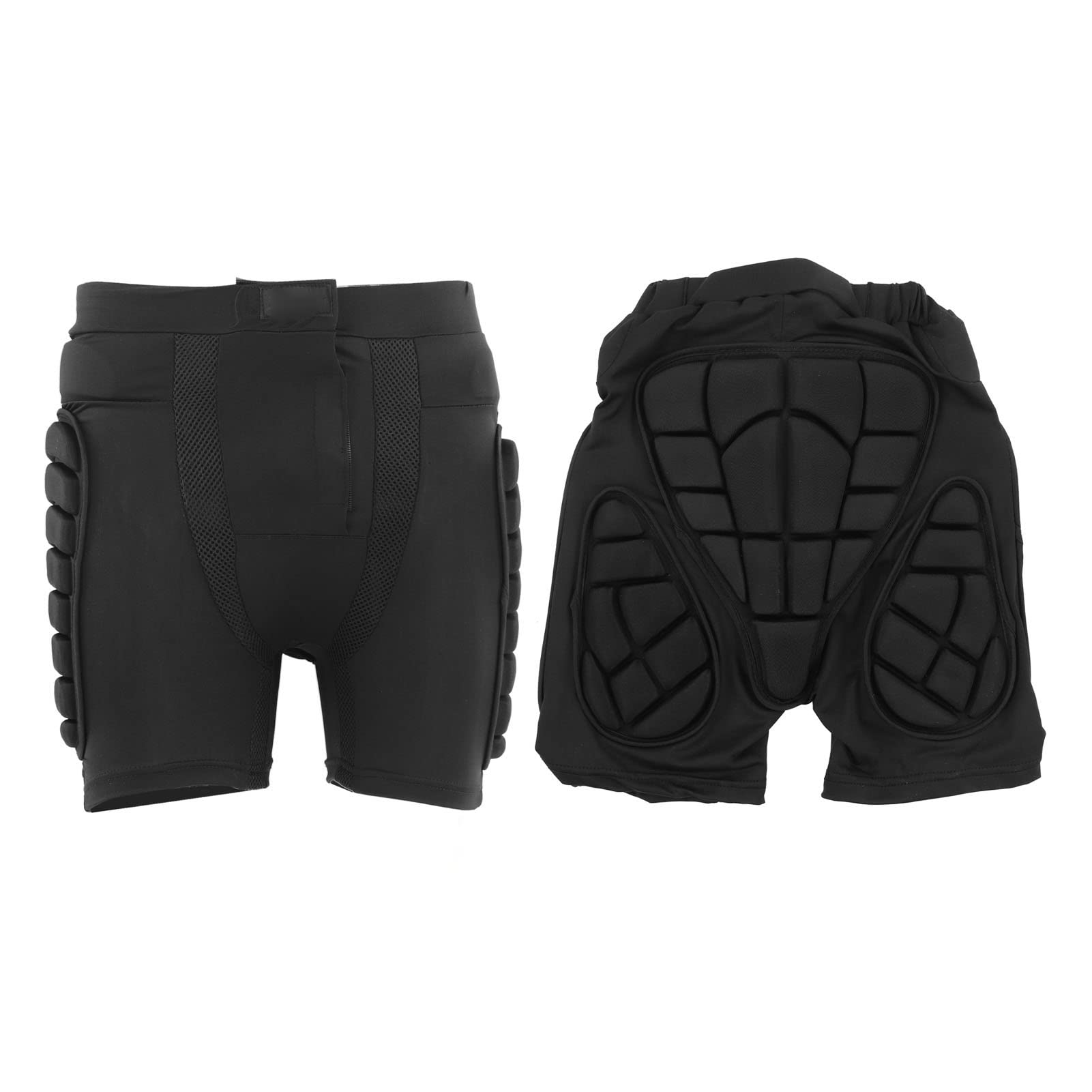 Alomejor H¨¹ftschutz Shorts Damen Herren Gepolsterte Schutzhose mit Elastischem Bund f¨¹r Extremsportarten Radfahren Skateboard Baumwoll-Polyester Bequeme Sportunterst¨¹tzung