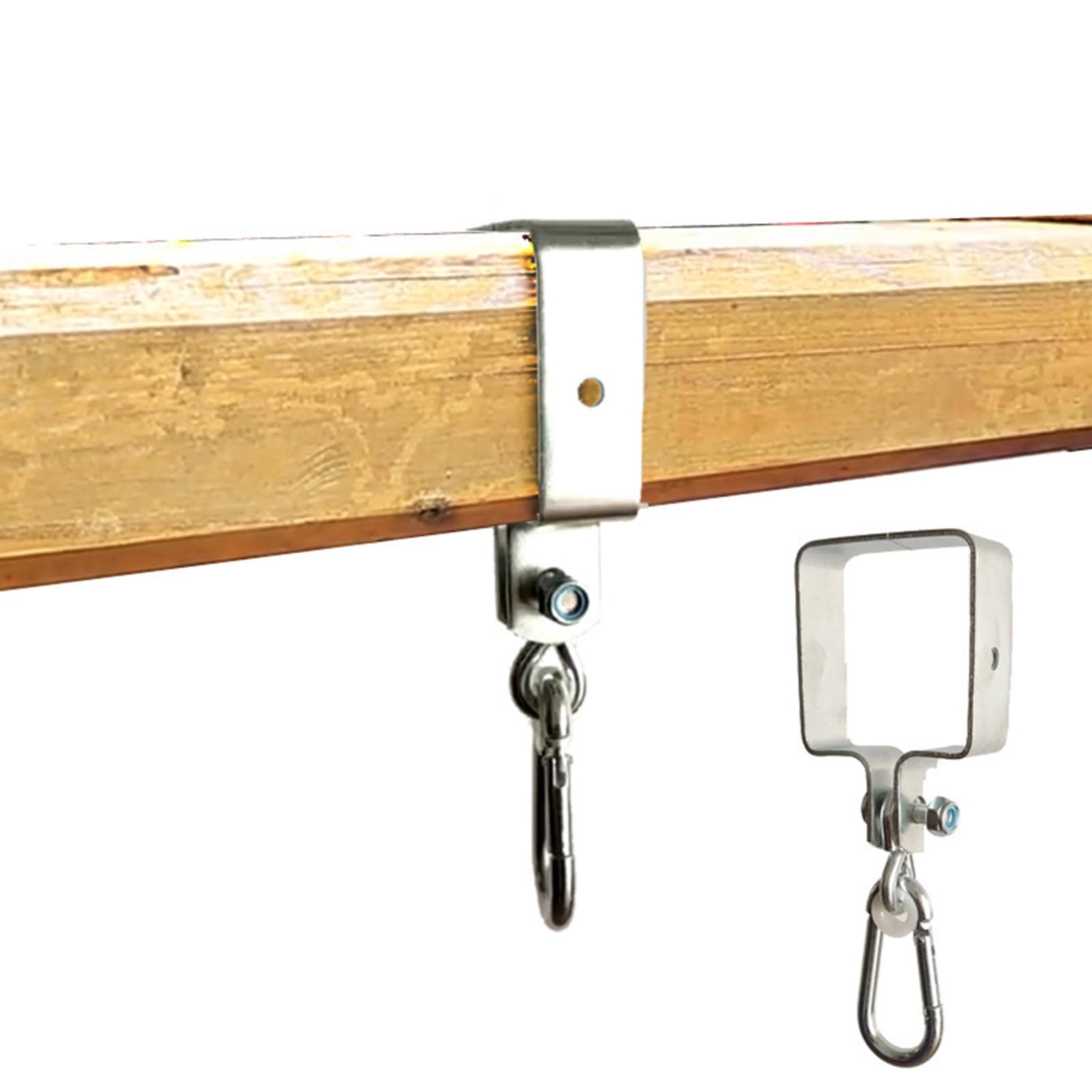 Staffe di montaggio per altalena di qualità commerciale per esterni, portata 200 kg, durata, struttura in metallo, gancio per catena altalena