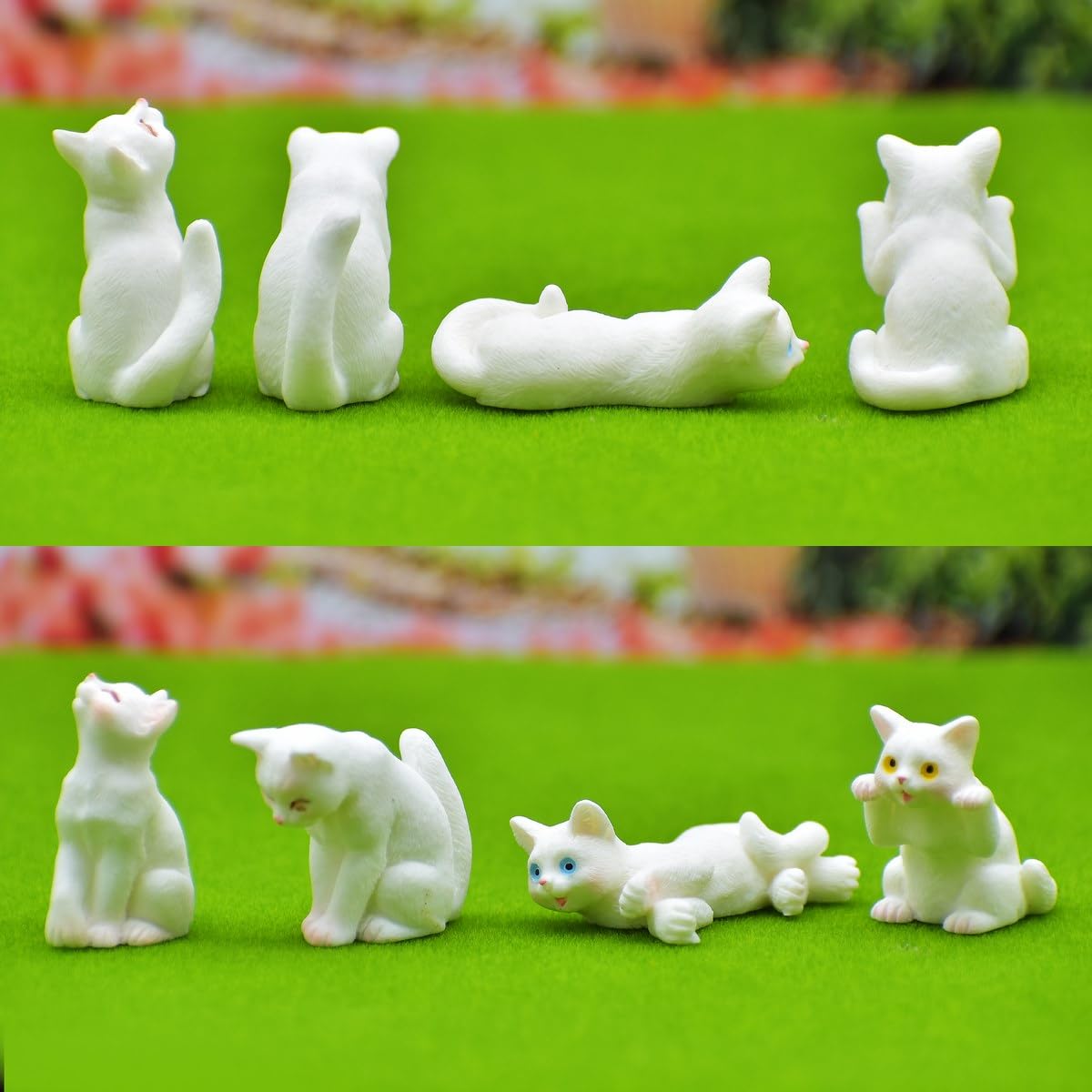 ProKart Miniature Model Cat White 4Pcs (C1164-4/5/6/8) C1164-A-picture-13