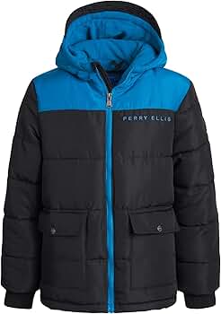 Amazon.com: Perry Ellis Boys Winter Coat - Quilted Hooded