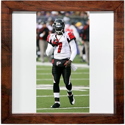 Miniatura 1 de Michael Vick - 12X12 Full Color Photo Sign With Real Wood Frame SOG #PDI122383
