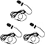HUACAM YYPJ-01-1 3.5mm Hands Free Computer Clip on Mini Lapel Microphone (3 X Lapel Microphone)