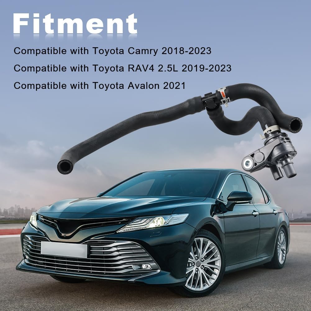 JDMON Radiator Bypass Hose - Compatible with Toyota Camry 2018-2023, Rav4 2.5L 2019-2023, Avalon 2021 - Replace 16260-F0010