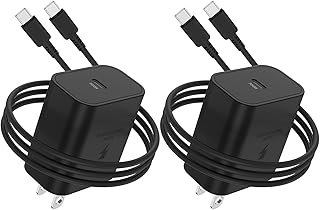 2Pack 45W Super Fast Charger Type C, USB C Wall Charging Block Plug and 6ft Android Phone Charger Cable for Samsung Galaxy S23 Ultra/S23/S23+/S22/S22 Ultra/S22+/S22 Plus/S21/S21+/Note 20 Ultra/Note10+