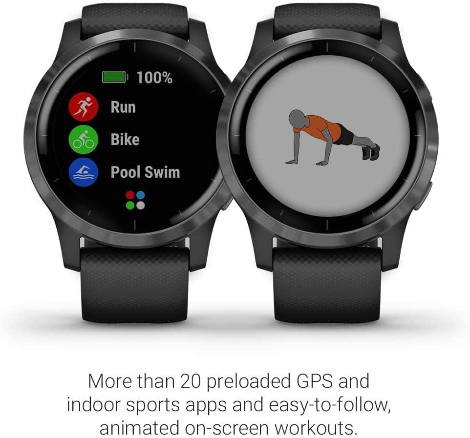 GARMIN VIVOACTIVE 4 ブラック GPS Amazon.com: Garmin Vivoactive 4 GPS Fitness Smartwatch (Renewed