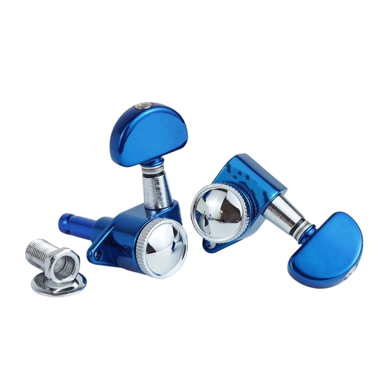 Gitarrenstimmwirbel Für Anfänger 3R3L Locking Tuning Buttons Für Gitarren 1:21 Geeignet Für Anfänger(BLCR)