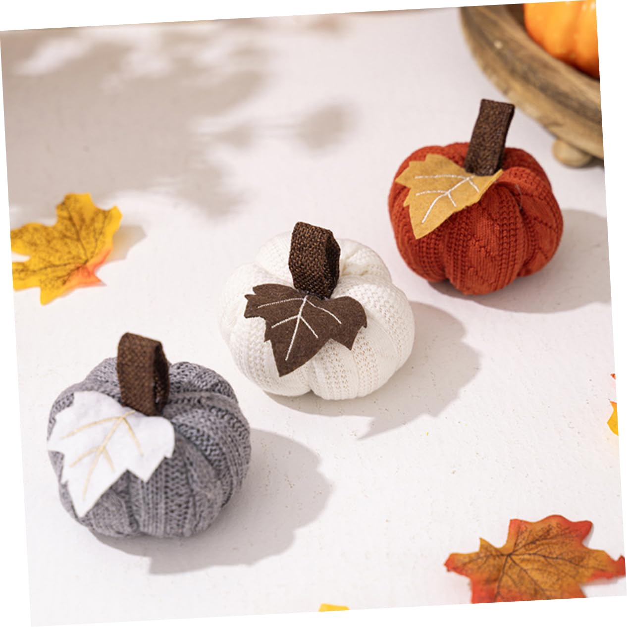 TOPBATHY 15 Pz Ciondolo Zucca Ornamento Di Zucca Artificiale Decorazione Autunnale Della Mini Zucche Di Halloween Cadono Zucche Artificiali Mini Statuina Di Finto Frutto