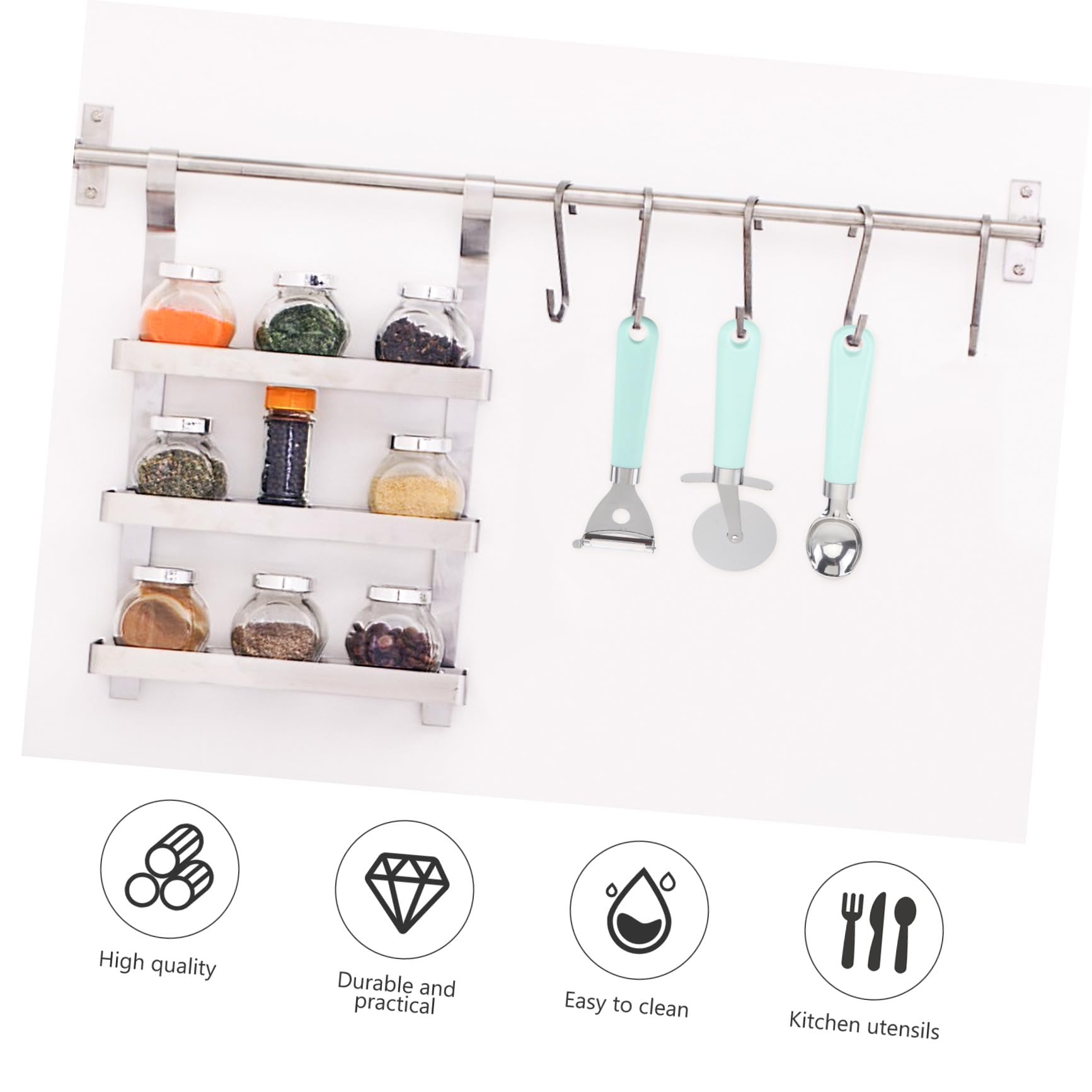 ULTECHNOVO 1ensemble s Ustensiles De Cuisine Plastique Avec Poignée Outils De Pâtisserie Cuisine Pour Usage Quotidien