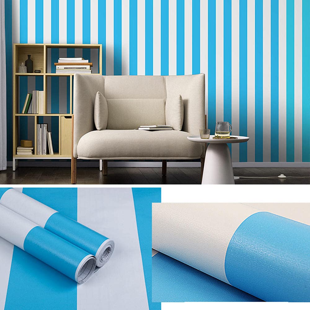 Papier peint adhésif marron PVC épais anti-tache pour rénover un mur de séjour