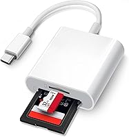 Vista 9 de Lector de tarjetas SD USB C, adaptador de tarjeta de memoria USB-C a SD 4 en 1 con CompactFlash/CF/SD/MicroSD y puerto USB 4 compatible con iPhone
