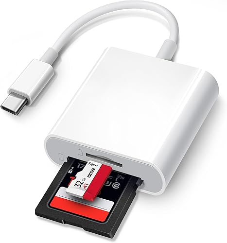 Miniatura 9 de Lector de tarjetas SD USB C, adaptador de tarjeta de memoria USB-C a SD 4 en 1 con CompactFlashCFSDMicroSD y puerto USB 4 compatible con iPhone 15,