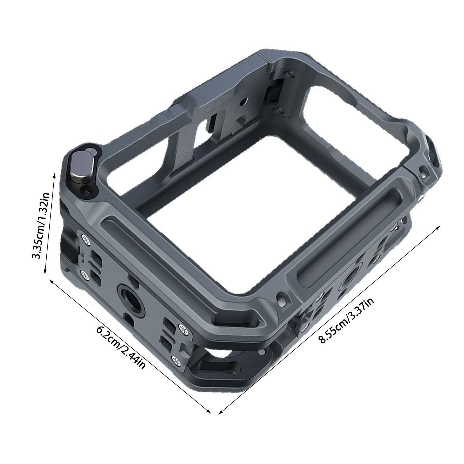 Aluminiowa metalowa klatka zimna stopka kamera ochronna ramka rozszerzająca do akcji 6 akcesoria do akcji metalowa z zimną stopką i szybkim uwalnianiem