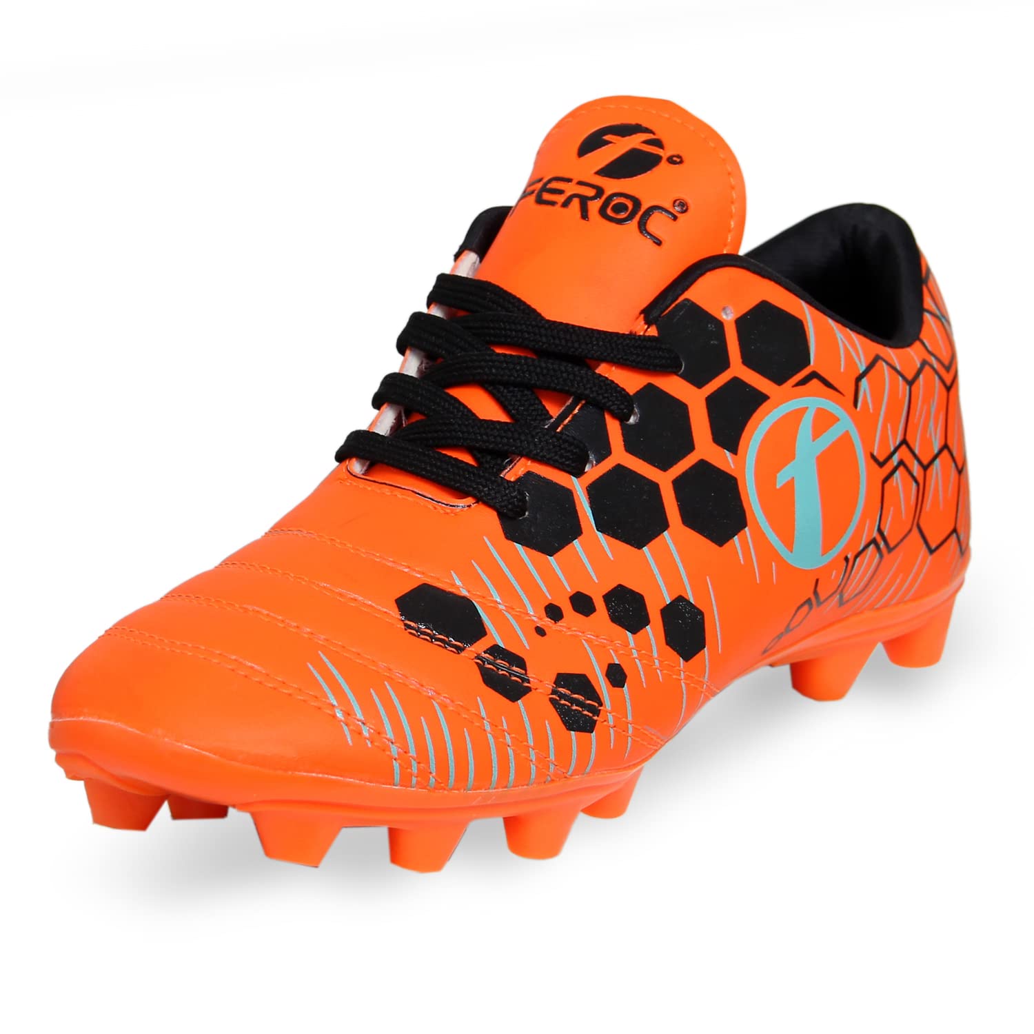 FEROC Diamond Floro Orange Football Shoes