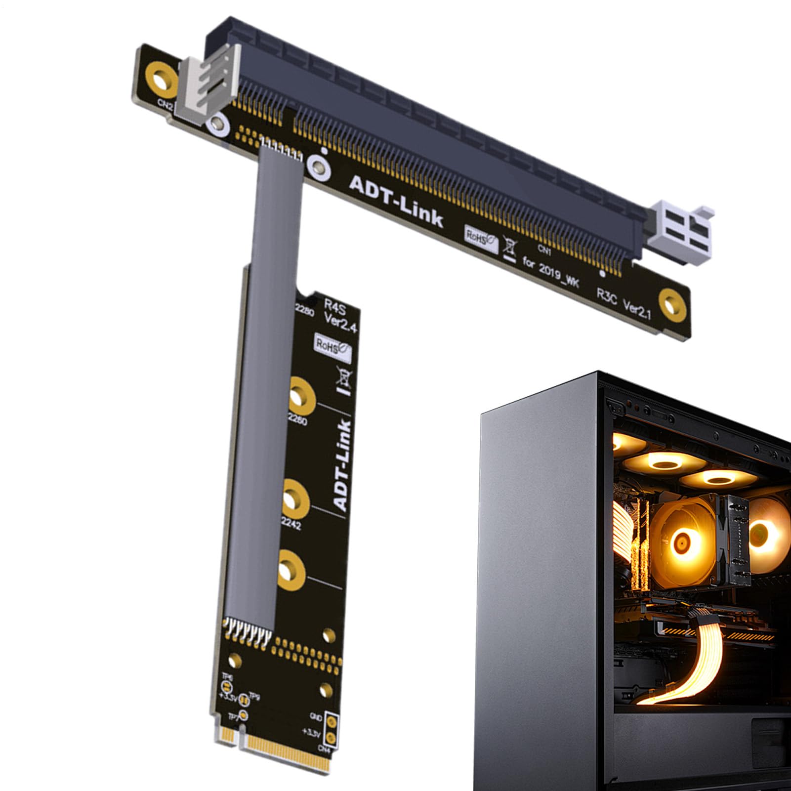 Extension de câble PCI-Express pour carte graphique et refroidissement PC - 8