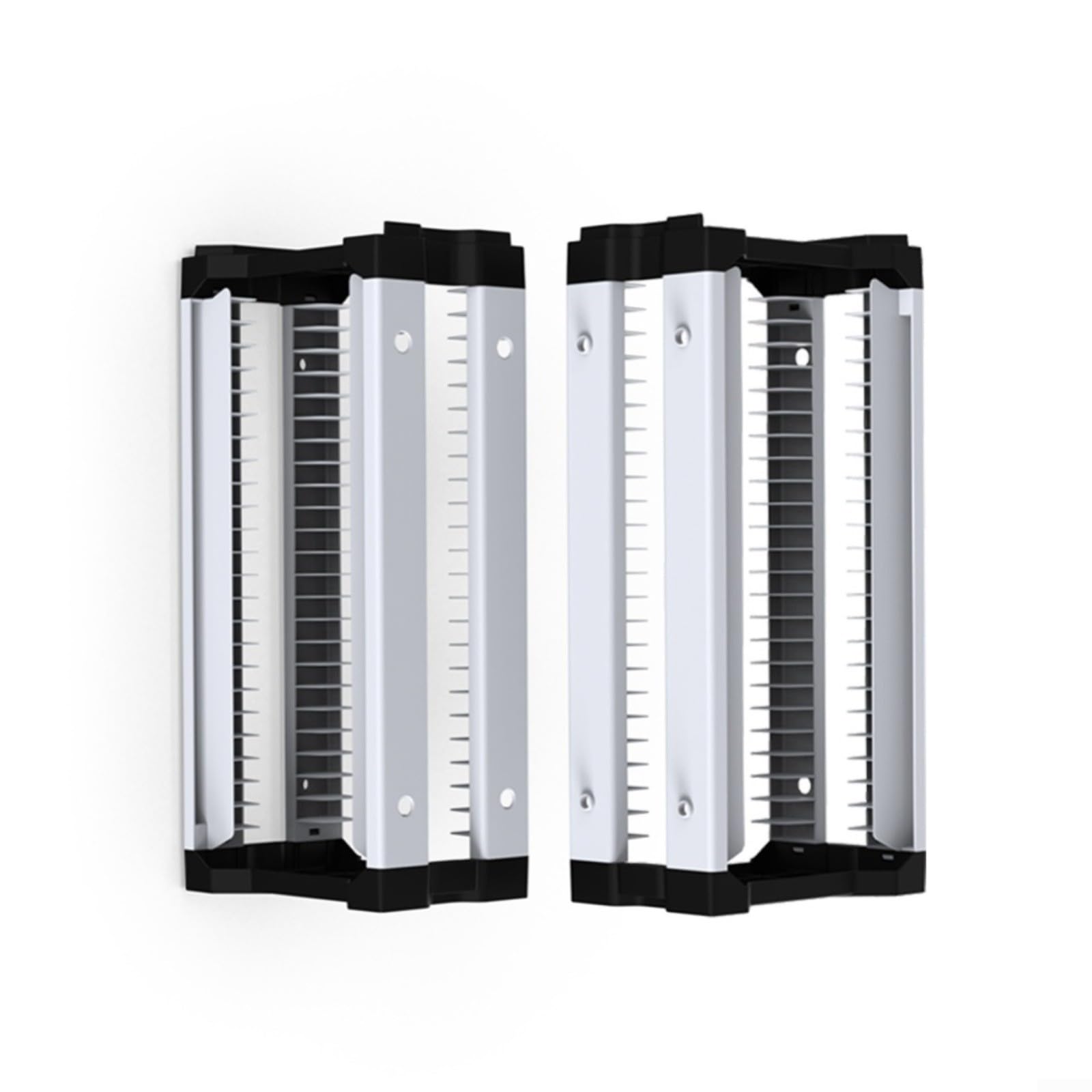 Scaffale a torre di archiviazione per videogiochi, contiene 46 dischi con supporto per controller integrato, organizer per supporti in ABS, supporto per console e accessori da gioco (doppio strato)