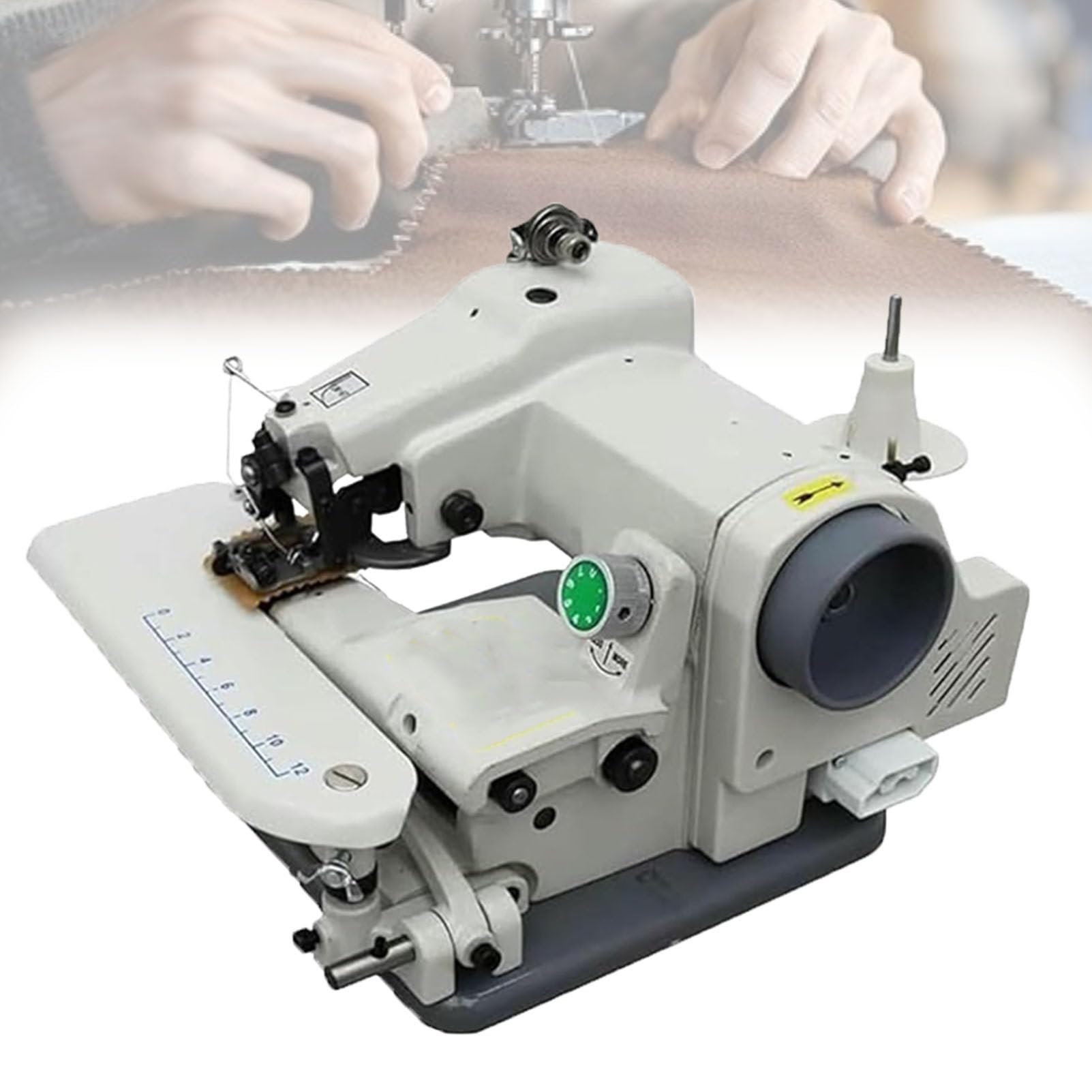 Pfps Portable Tabletop Blind Stitch Hemmer, Single Thread Chain Stitch Sewing Machine with 1200 RPM Speed, for Effortless Blind Hems on Pants, Dresses & Curtains