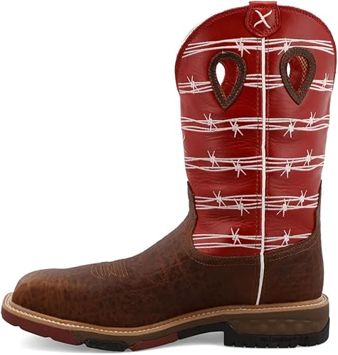 Miniatura 2 de Twisted X Mens 12" Nano Composite Safety Toe Western Work Boot