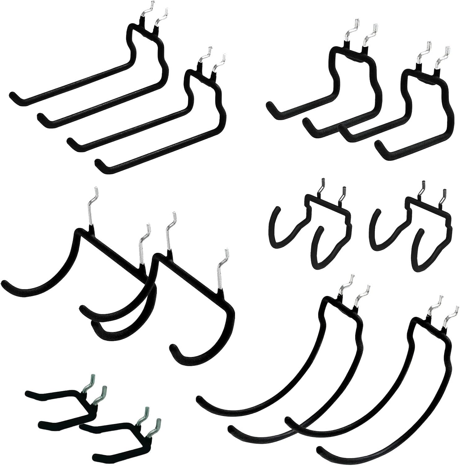 Buy 12 PCS Peg Board Tool Utility Hooks Pegboard Hooks Accessories 14