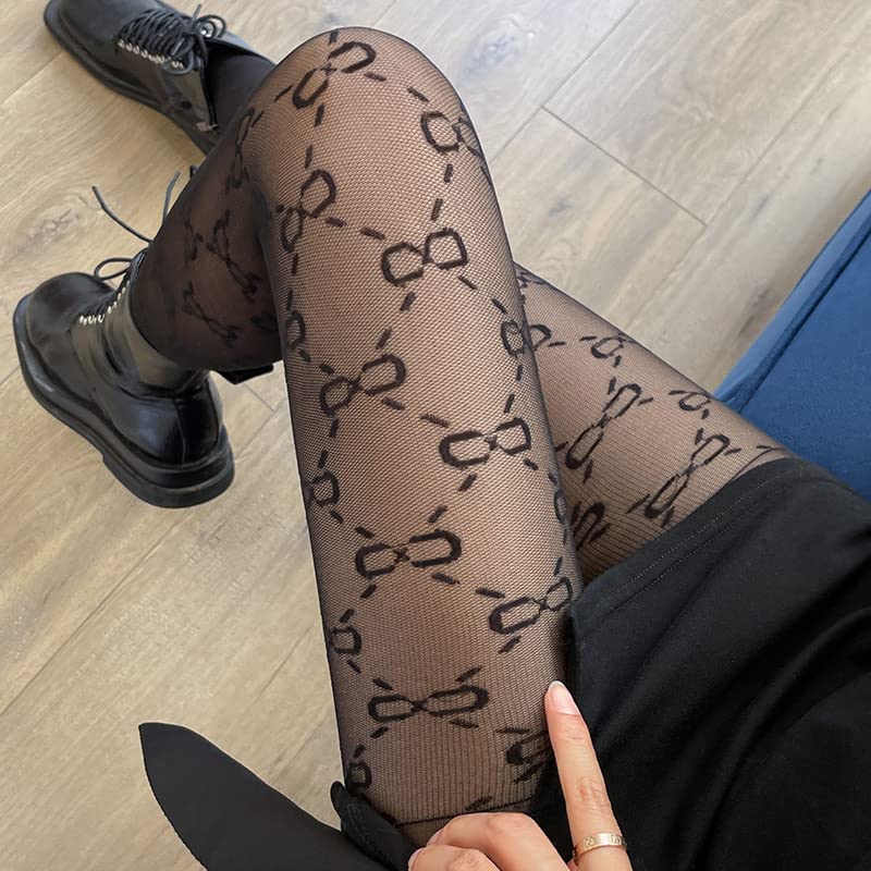 Image of Sahabowi Women's Sheer Tights, High Waist Pantyhose, Vintage Control Top Stockings,Shaping Pantyhose Slimming Butt Lifting
