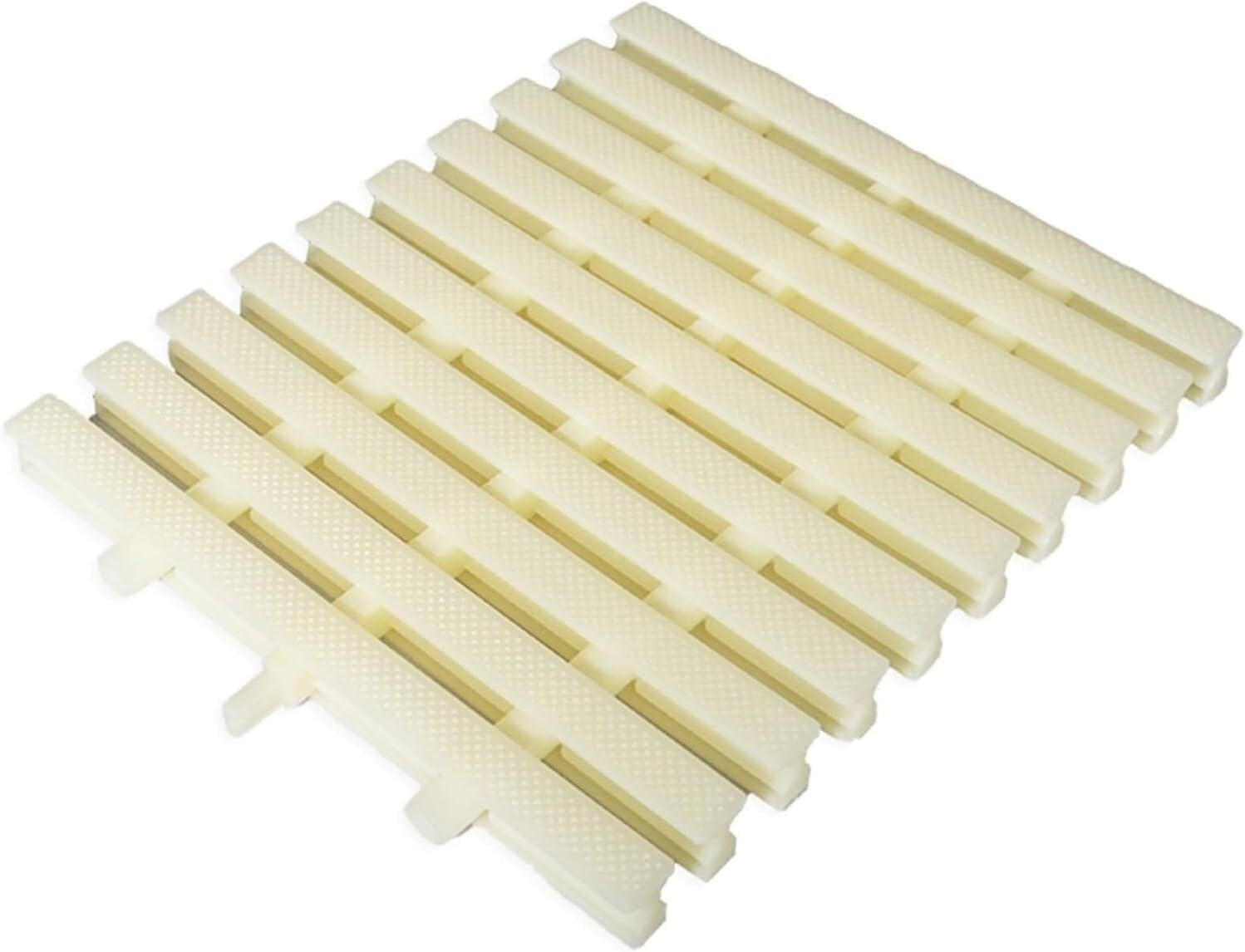 TIST Pool Safety Grills Swimming Pool Drainage Overflow Grating ABS Plastic Drainage Channel Guardrail Swimming Pool Grating Designed with Non-Slip Surfaces(Milky(30cm),5 PCS)