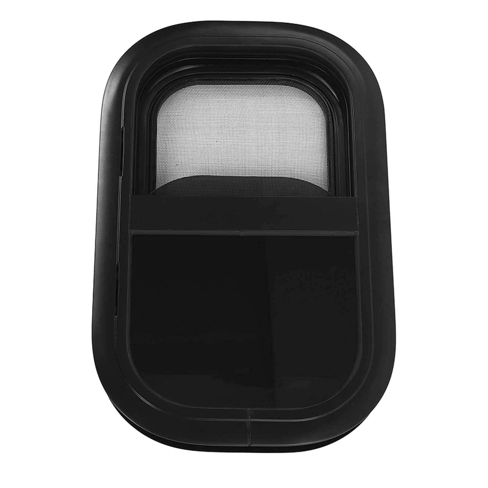 Socobeta Ventana Corredera para Autocaravana, Ventana Universal para Autocaravana con Protección de Privacidad L500 H300mm para Caravanas (Para espesor de pared: 33 a 38 mm)