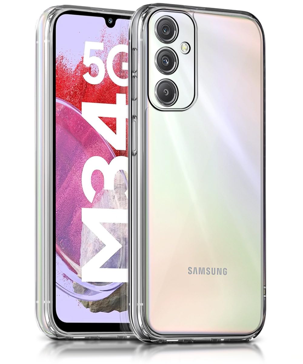 WOW IMAGINE Ultra-Hybrid Crystal Clear Back Case Cover for Samsung Galaxy M34 5G | F34 5G | Hard Back | Slim Fit Shockproof Design | Camera Protection Bump | Back Cover Case (PC,TPU | Transparent) (B0CJ793TQZ) Amazon Price History, Amazon Price Tracker