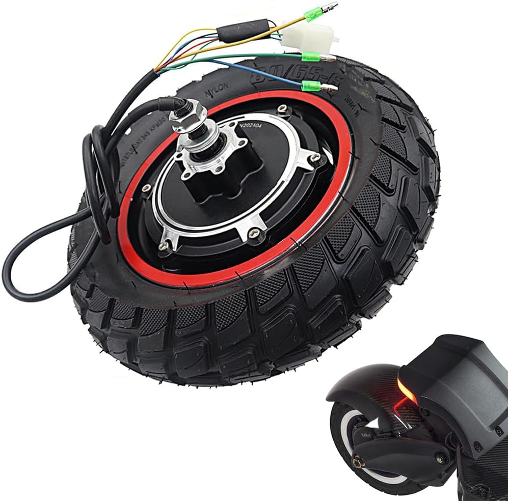 Electric Scooter Hub Motor Rear Wheel, 10 inch 48V 800W Rear Wheel Drive Motor Replacement With Tire,Compatible with kugoo M4 M4pro Electric Scooter