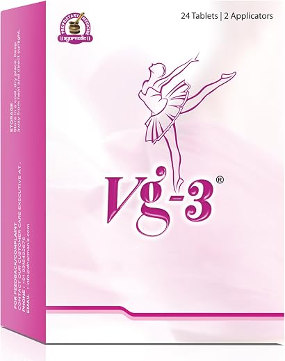 VG-3 Ayurvedic Herbal Tablets for Women | Traditional Herbal Formulation | General Wellness Support | 24 Tablets